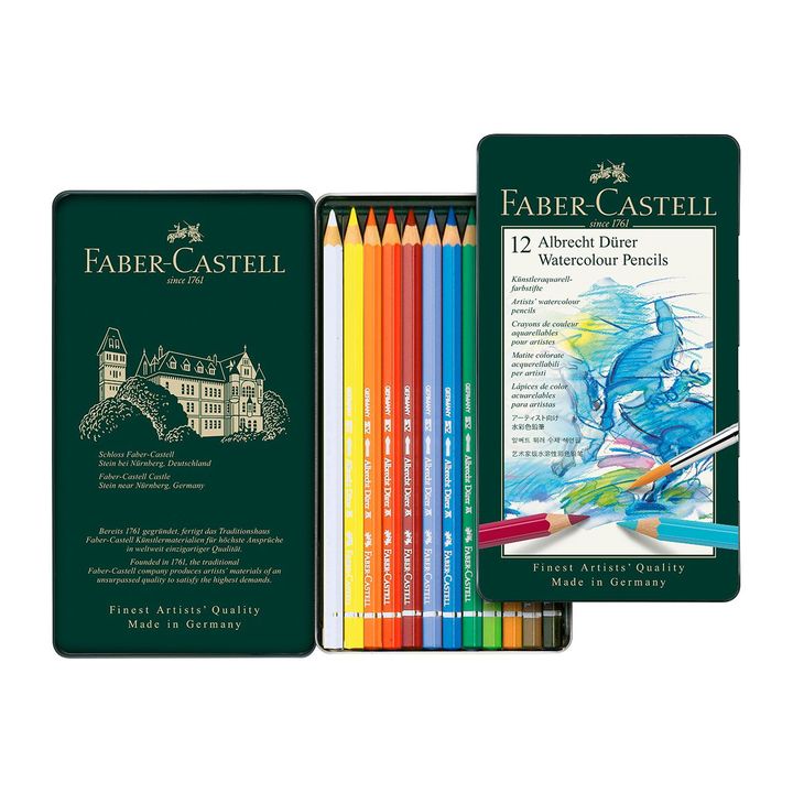 fc117512-faber-castell-albrecht-durer-watercolour-pencils-tin-of-12-tin-and-contents__preview